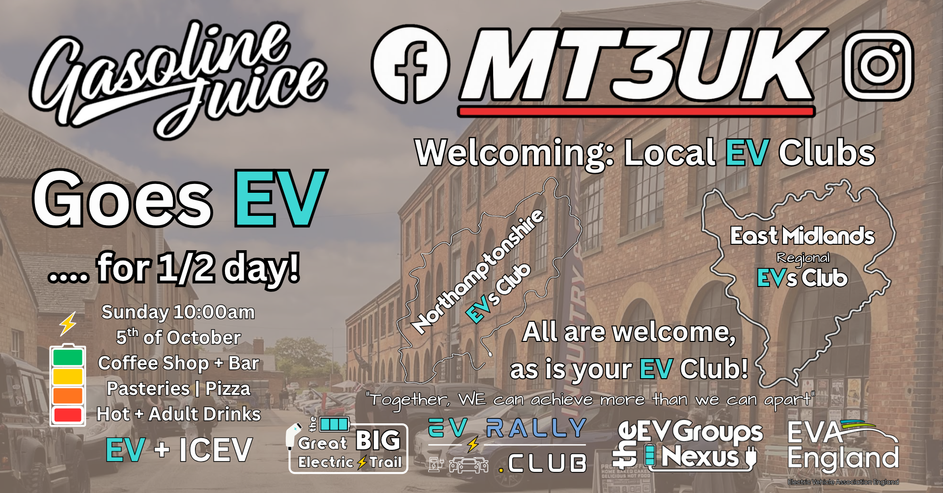 MT3UK November Meet up at Gasoline Juice – EV Style